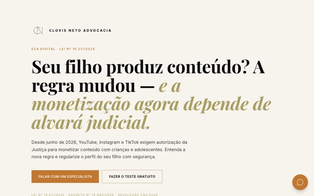 Site da Clovis Neto feito pela Aptoz